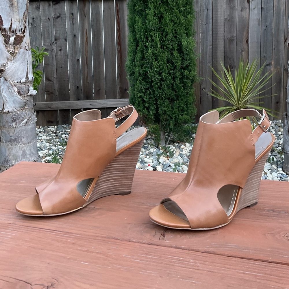 BCBGeneration Tan Wedge Shoes